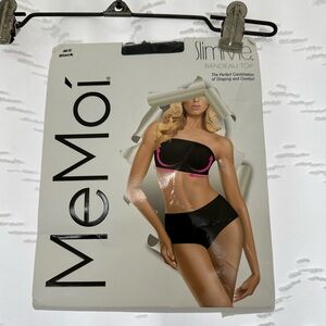 MeMoi Black Bandeau Shapewear Top